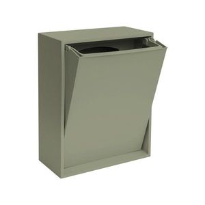 Sivozelený odpadkový kôš na triedený odpad/nástenný z recyklovaného plastu Recycling Box – ReCollector vyobraziť