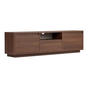 TV stolík v dekore orecha v tmavo prírodnej farbe 160x42x30 cm Sentinel – Kalune Design vyobraziť