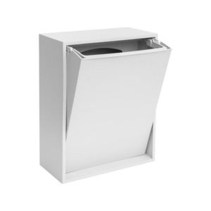 Lesklo biely odpadkový kôš na triedený odpad/nástenný z recyklovaného plastu Recycling Box – ReCollector vyobraziť