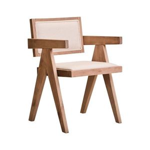 Čalúnená jedálenská stolička v prírodnej farbe Cebu – Premier Housewares vyobraziť