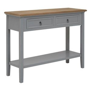 Sivý konzolový stolík z masívu paulownie 34, 5x99 cm Henley – Premier Housewares vyobraziť