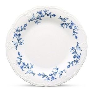 Biely/modrý porcelánový tanier ø 27, 5 cm Retro – BonBistro vyobraziť