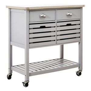 Kuchynský ostrovček na kolieskach 46x86 cm Frankfurt – Premier Housewares vyobraziť