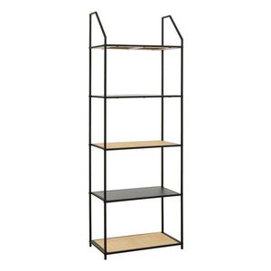 Čierny/v prírodnej farbe kovový regál 61x179x34 cm Depok – Premier Housewares vyobraziť