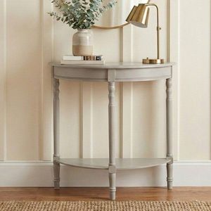 Sivý konzolový stolík z borovicového dreva 30x80 cm Heritage – Premier Housewares vyobraziť