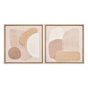 3D obrazy v súprave 2 ks s rámom/na plátne 40x40 cm Astratto – Premier Housewares vyobraziť