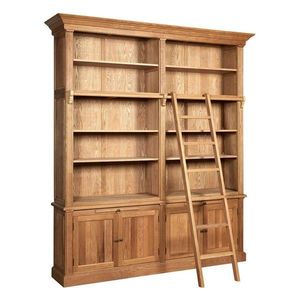 Knižnica z dubového dreva v prírodnej farbe 213x240x44 cm Lyon – Premier Housewares vyobraziť