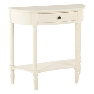 Biely konzolový stolík z borovicového dreva 33x81 cm Heritage – Premier Housewares vyobraziť