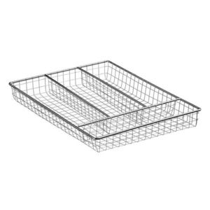 Kovový príborník do zásuvky v striebornej farbe 22 x 31 cm Esme – Premier Housewares vyobraziť