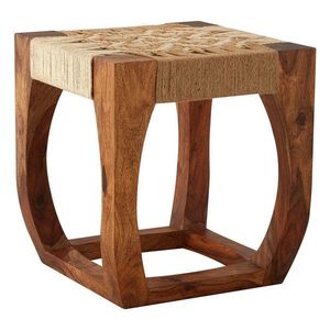 Stolička z masívu akácie v prírodnej farbe Boho – Premier Housewares vyobraziť