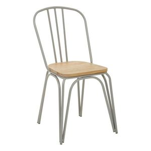 Sivá/v prírodnej farbe jedálenská stolička z brestového dreva District – Premier Housewares vyobraziť