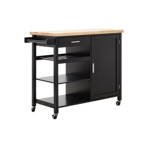 Kuchynský ostrovček na kolieskach z kaučukového dreva 48x105 cm Frankfurt – Premier Housewares vyobraziť
