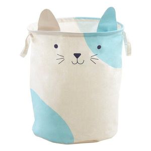 Biely látkový detský kôš na hračky ø 40x48 cm Mimo Cat Face – Premier Housewares vyobraziť