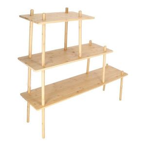 Bambusový regál v svetlo prírodnej farbe 117x106x30 cm – Esschert Design vyobraziť