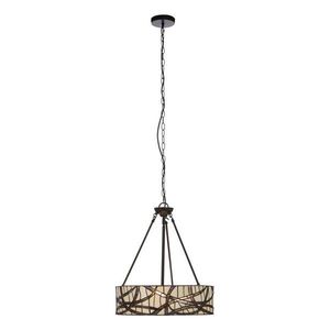 Kovové závesné svietidlo so skleneným tienidlom ø 46 cm Waldorf – Premier Housewares vyobraziť