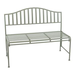Zelená kovová záhradná lavica – Esschert Design vyobraziť