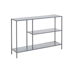 Sivý oceľový konzolový stolík 30x120 cm Acero – Premier Housewares vyobraziť