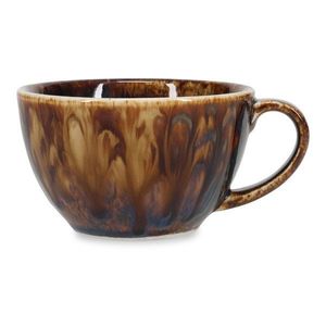 Hnedá porcelánová šálka na latte 300 ml Resto – BonBistro vyobraziť