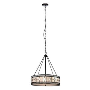 Kovové závesné svietidlo so skleneným tienidlom ø 60 cm Waldorf – Premier Housewares vyobraziť