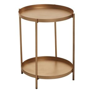 Kovový okrúhly odkladací stolík ø 40 cm Mandoli – Premier Housewares vyobraziť
