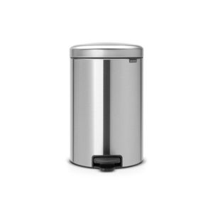 Pedálový oceľový odpadkový kôš v matne striebornej farbe 20 l NewIcon – Brabantia vyobraziť