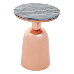 Okrúhly odkladací stolík s mramorovou doskou ø 48 cm Amira – Premier Housewares vyobraziť