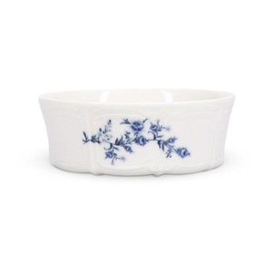 Biela/modrá porcelánová miska 410 ml Retro – BonBistro vyobraziť