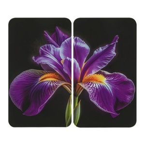Kryty na sporák v súprave 2 ks z tvrdeného skla 52x30 cm Iris – Wenko vyobraziť