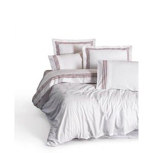 Biele obliečky na dvojlôžko/predĺžené z bavlny Renforcé 240x220 cm Red Heritage Lines – Mila Home Luxury vyobraziť