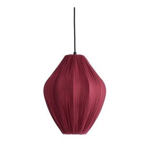 Vínovočervené závesné svietidlo s textilným tienidlom ø 12 cm Verita – Light & Living vyobraziť