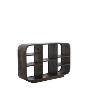Regál z mangového dreva v tmavo prírodnej farbe 140x90x35 cm Dane – Light & Living vyobraziť