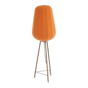Stojacia lampa v terakotovej farbe s textilným tienidlom (výška 133 cm) Bibury – Light & Living vyobraziť