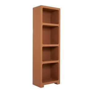 Knižnica v terakotovej farbe 60x190x35 cm Naluno – Light & Living vyobraziť