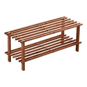 Skrinka na topánky z cédrového dreva v prírodnej farbe 74x30x26 cm Parker – Premier Housewares vyobraziť