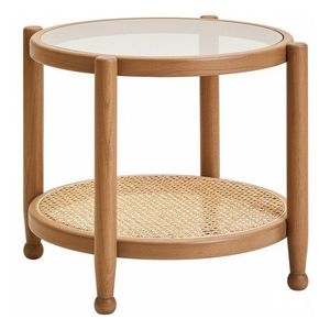 Okrúhly odkladací stolík so sklenenou doskou ø 57 cm Cebu – Premier Housewares vyobraziť
