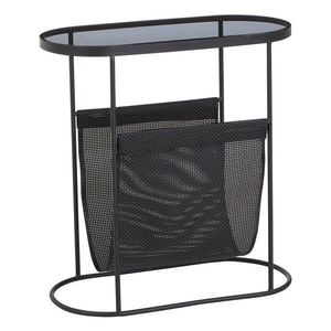 Odkladací stolík so sklenenou doskou 25x54 cm Trento – Premier Housewares vyobraziť