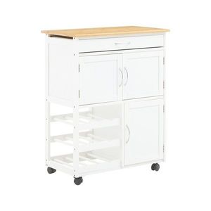 Bambusový kuchynský ostrovček na kolieskach 37x67 cm Harlow – Premier Housewares vyobraziť