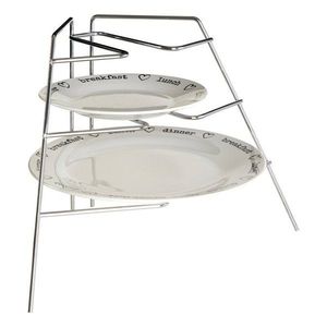 Kovová prídavná polička v striebornej farbe 37x25 cm Wallis – Premier Housewares vyobraziť