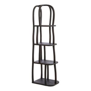 Regál z mangového dreva v tmavo prírodnej farbe 53x175x40 cm Lowe – Light & Living vyobraziť