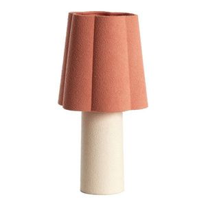Stolová lampa v lososovej farbe/krémovobiela s textilným tienidlom (výška 50 cm) Musaby – Light & Living vyobraziť