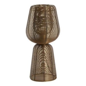 Kovová stolová lampa v bronzovej farbe (výška 42 cm) Aboso – Light & Living vyobraziť