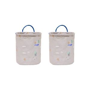 Béžové látkové detské koše na hračky v súprave 2 ks ø 18x22 cm Foxy – OYOY Mini vyobraziť
