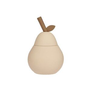 Krémovobiely silikónový detský hrnček Pear – OYOY Mini vyobraziť