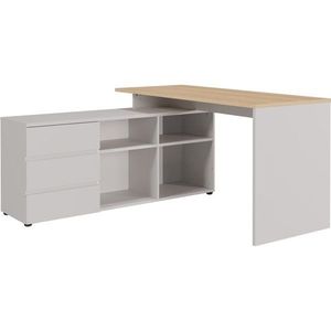 Pracovný stôl s doskou v dubovom dekore 145x146 cm Lissabon – Germania vyobraziť
