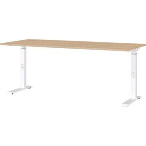 Polohovací pracovný stôl s doskou v dubovom dekore 80x180 cm Downey – Germania vyobraziť