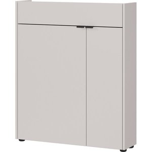 Krémovobiela matná skrinka 83x99x22 cm Ameca – Germania vyobraziť