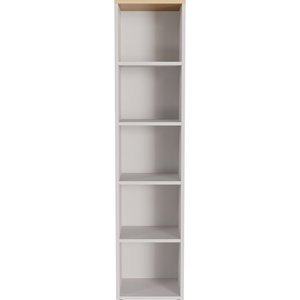 Krémovobiela matná knižnica 45x197x40 cm Lissabon – Germania vyobraziť