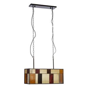 Kovové závesné svietidlo so skleneným tienidlom Waldorf – Premier Housewares vyobraziť
