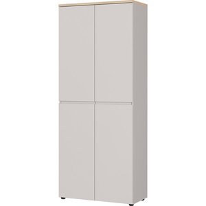Krémovobiela matná skriňa 80x197x40 cm Lissabon – Germania vyobraziť