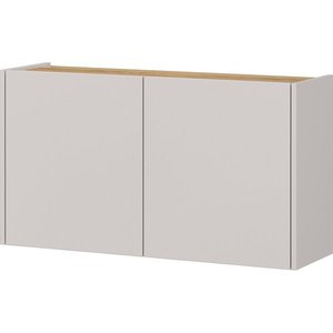 Krémovobiela závesná skrinka v dekore duba 93x52x29 cm Libbiano – Germania vyobraziť